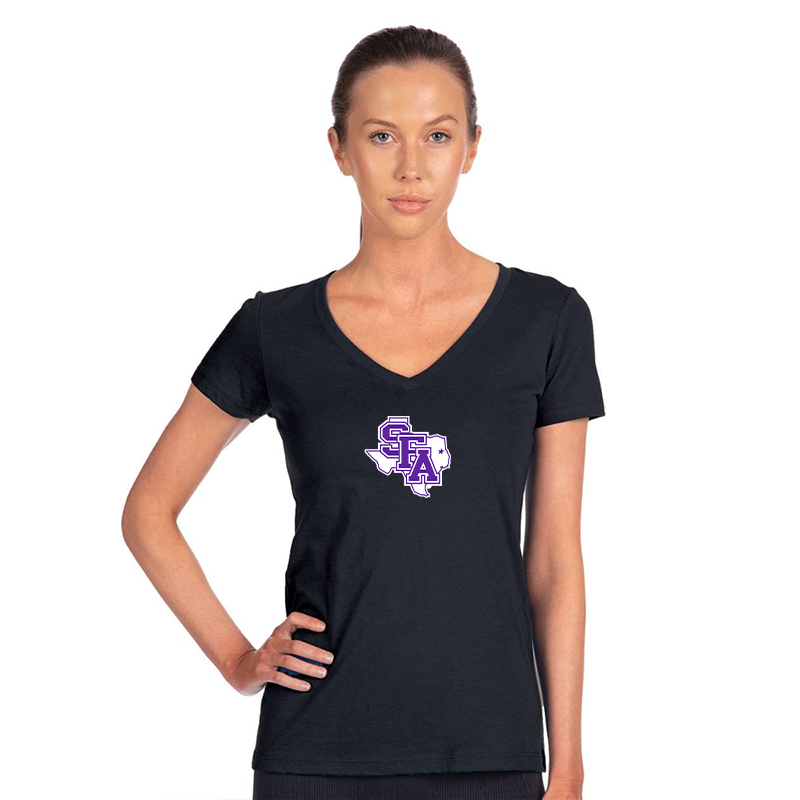 Women's  Stephen F. Austin Lumberjacks   Next Level V-Neck T-Shirt